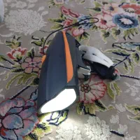 چراغ جلو با بوق،چراغ عقب شارژی و اگزوز دوچرخه