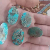 ۵ عدد فیروزه نیشابور طبیعی