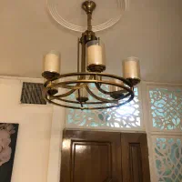 لوستر|لوستر و چراغ آویز|ری, صفاییه (چشمه علی)|دیوار