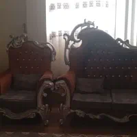 مبل چهار نفره به همرام جلومبلی ویک عدد میز عسلی|مبلمان خانگی و میز عسلی|اسلام‌شهر, شهرک مفیدی|دیوار