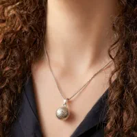 گردن آویز نقره گوی
