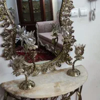 آینه شمعدان برنز
