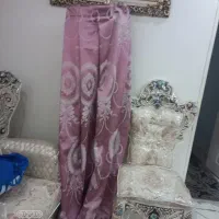دو والان یا کناره ابریشمی و  پرده در عرض سه و نیم