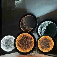 تابلو ماه سه بعدی ( شب خواب )|تابلو، نقاشی، عکس|اردبیل, |دیوار