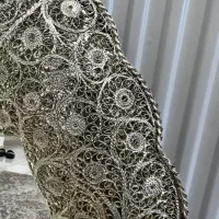 آینه شمعدان ملیله کاری اصفهان|صنایع دستی و سایر لوازم تزئینی|رشت, دیانتی|دیوار