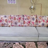 مبل هفت نفره طرح ال|مبلمان خانگی و میز عسلی|بم, |دیوار