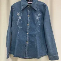 شومیز جین گلدوزی