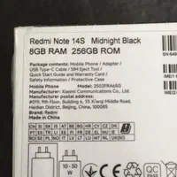 گوشی شیاومی 8/256 Redmi note 14S پلمپ با گارانتی|موبایل|تهران, شهرک صدرا|دیوار