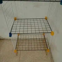 قفسه مشبک 4طبقه طبقه 50سانتی بزرگ فلزی|کتابخانه، شلف، قفسه‌های دیواری|شیراز, شهدای شهرک سعدی|دیوار