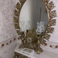 آینه شمعدون و ساعت