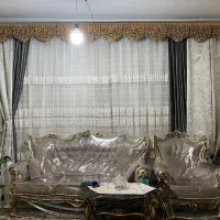 پرده پذیرایی با والان و کتیبه