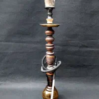 قلیان چوبی خراطی حلقه دار