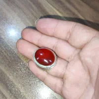 انگشتر عقیق سرخ یمن دستساز