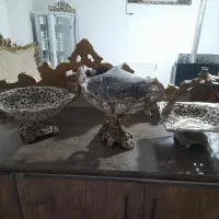 فروش سه تیکه پذیرایی همراه استند دوطبقه شیرینی