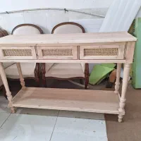 کنسول چوبی بصورت خام و رنگ شده|بوفه، ویترین، کنسول|مشهد, یاس|دیوار