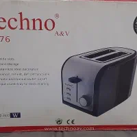 توستر نان تکنو مدل Te76 دو شیار نو و استفاده‌نشده
