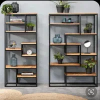 استند چوب و فلز|کتابخانه، شلف، قفسههای دیواری|کرمان, |دیوار