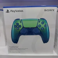 دسته PS5 سبز کروم