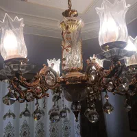 لوستر کریستال و برنز