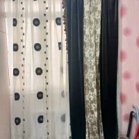 پرده حریر تمیز در حد