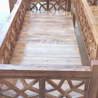 تخت چوبی سنتی|تخت و سرویس خواب|دزفول, |دیوار