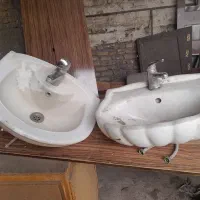 سینک دوقلو بزرگ استیل.سنگ روشویی