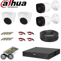 پک کامل دوربین مداربسته داهوا ۴ کانال ۲ مگا +هارد