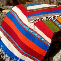 جاجیم سنتی با پشم طبیعی