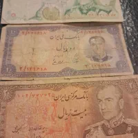 تعدادی اسکناس قدیمی ایرانی وخارجی|کلکسیون سکه، تمبر، اسکناس|تهران, شهرک غرب|دیوار