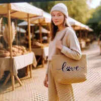 کیف کنفی پارچه ای