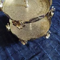 یک جفت جا شیرینی  طلایی