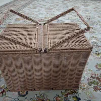 سبد حصیری پلاستیکی
