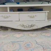 مبل سلطنتی 9نفره به همراه کاور نو .. میزتلویزیون.|مبلمان خانگی و میز عسلی|نیشابور, رحمت آباد|دیوار