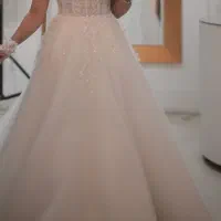 لباس عروس لاکچری سبک اروپایی،دوخت خاص منحصر به فرد