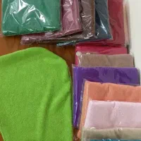 کلاه حمام و دستمال های حوله ای