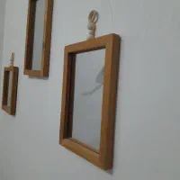سه عدد آیینه چوبی