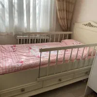 سرویس تخت و کمد کودک چوبی