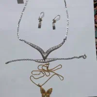 سرویس النگو نوزاد زنجیر پلاک طلا