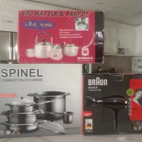 سرویس قابلمه کتری وقوری سشوار آکبند ست چایخوری و