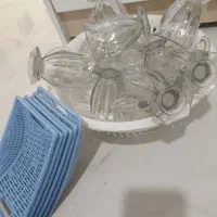 13عدد استکان بلور کاملاسالم و 6سبد سبزی