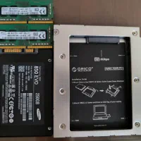 مجموعه SSD samsung evo 850 و دو رم 4 گیگ و کدی|قطعات و لوازم جانبی رایانه|تهران, چیذر|دیوار