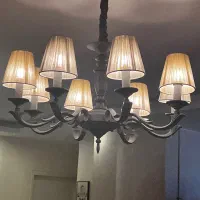 ست لوستر هوگر ۸ شاخه و دو عدد سه شاخه و دیوار کوب