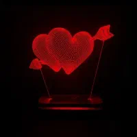 چراغ خواب طرح قلب و تیر سان لیزر