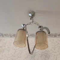 لوستر سه تایی و دو تایی استیل کاملا نو