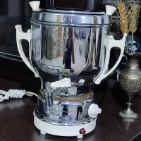 سماور برقی برنجی قدیمی|سماور، چایساز، قهوهساز|جهرم, |دیوار