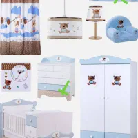 تخت نوزاد|تخت و سرویس خواب|جم, |دیوار