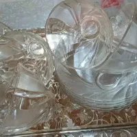 پیش دستی  الماسی و استکان نعلبکی ورکو فرانسه|ظروف سرو و پذیرایی|تهران, امیر بهادر|دیوار