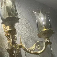 لوستر ۱۶ شاخه نیک فرجام و دیوارکوب|لوستر و چراغ آویز|مشهد, هفت تیر (حافظ)|دیوار