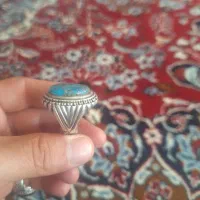 انگشتر نقره مردانه فیروزه
