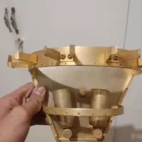 لوستر سلطنتی آبکاری شده برنجی|لوستر و چراغ آویز|فردیس, قریشی|دیوار